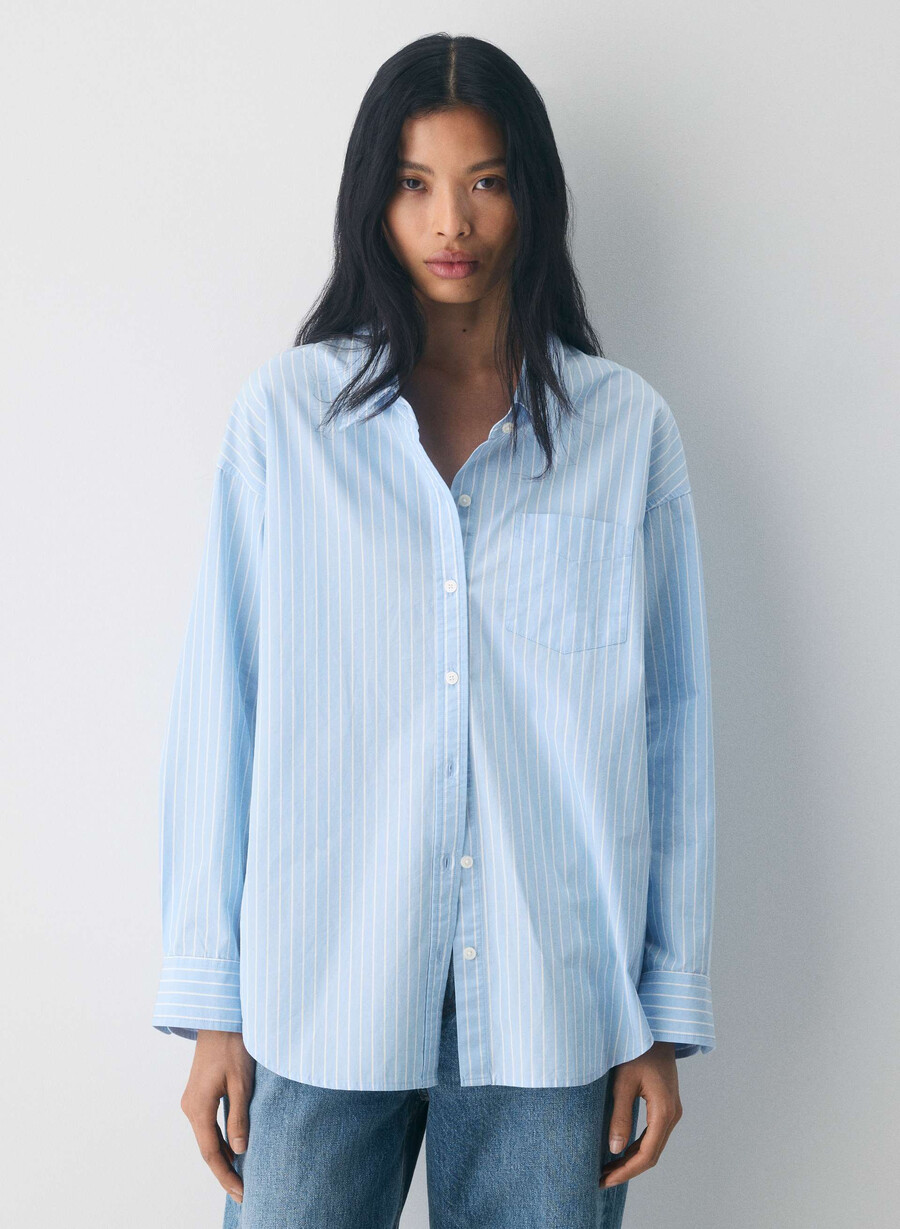 reminisce relaxed poplin skjorta mtchll strpp cf bbw