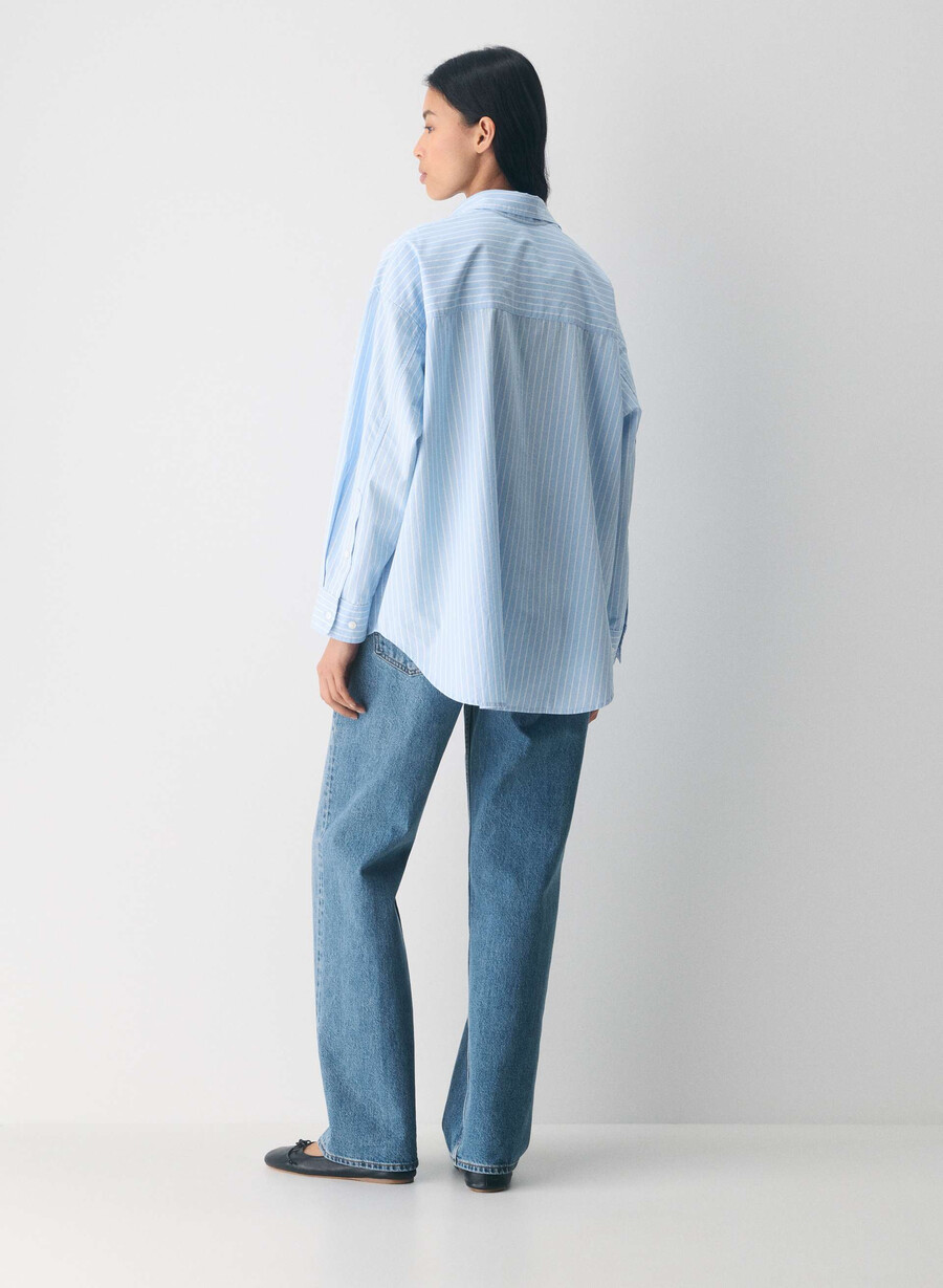 reminisce relaxed poplin skjorta mtchll strpp cf bbw