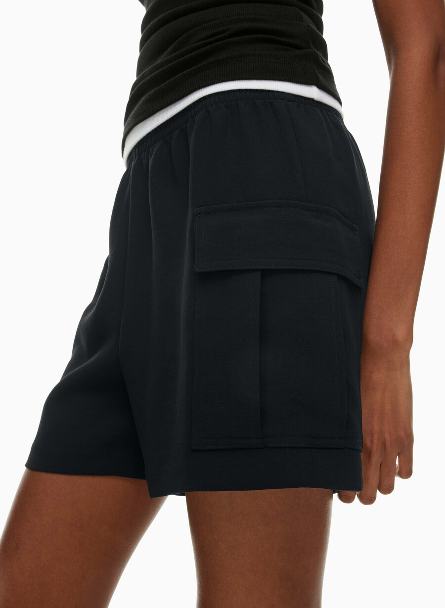 highlight cargo shorts svart