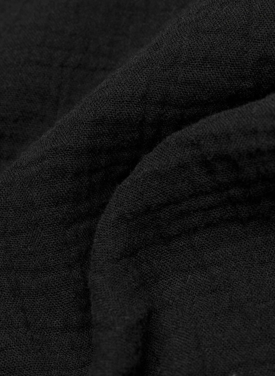 airplush cotton segelskjorta svart