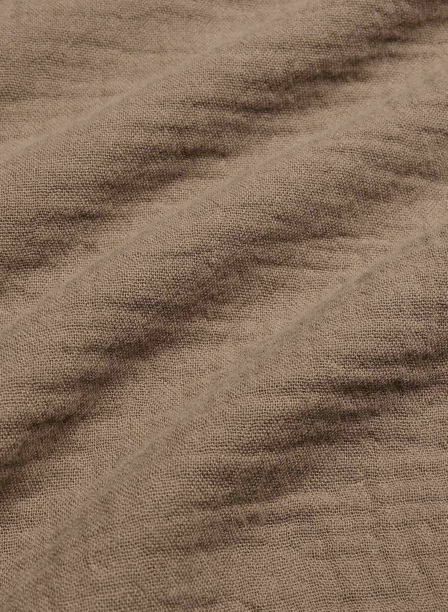 airplush cotton segelskjorta folio brun