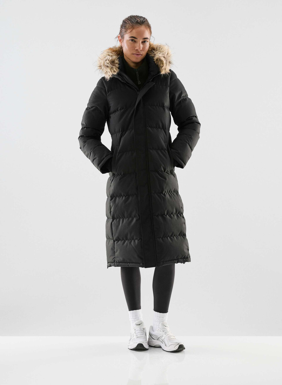 powder parka lång - coldstop svart