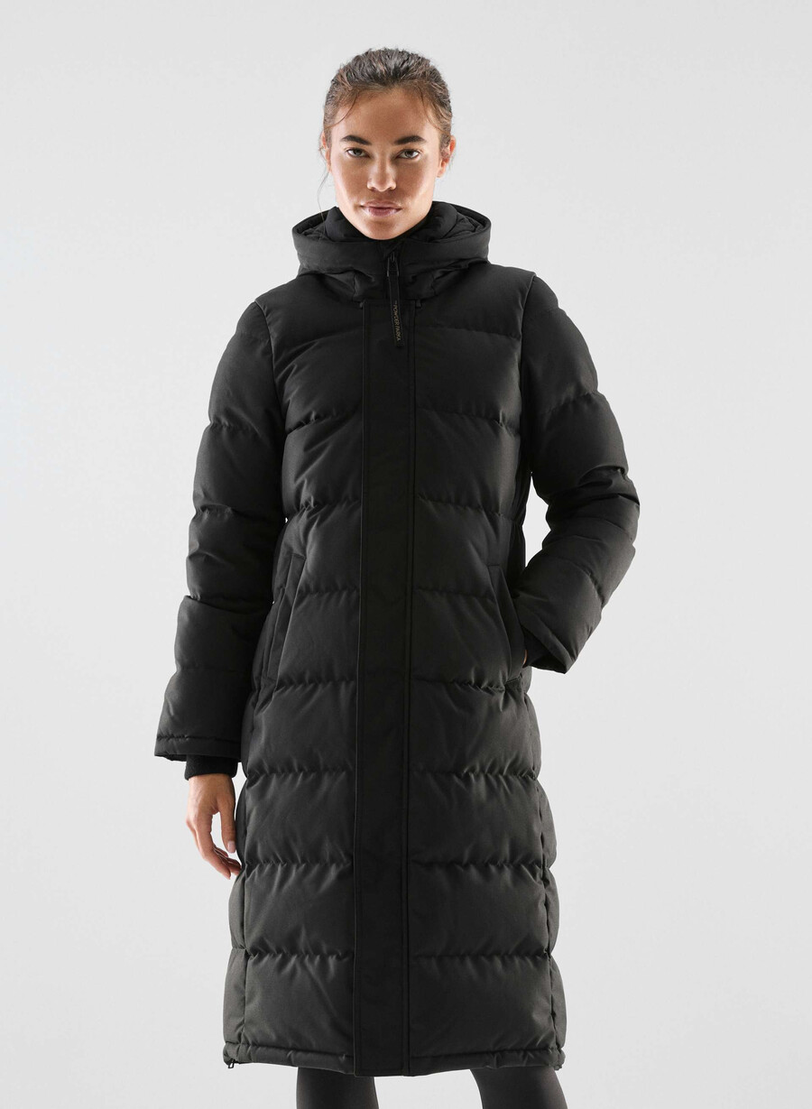 powder parka lång - coldstop svart