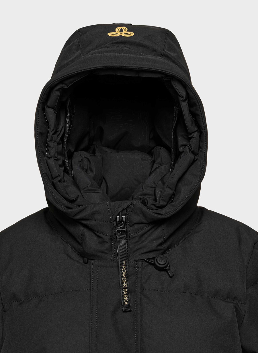 powder parka lång - coldstop svart