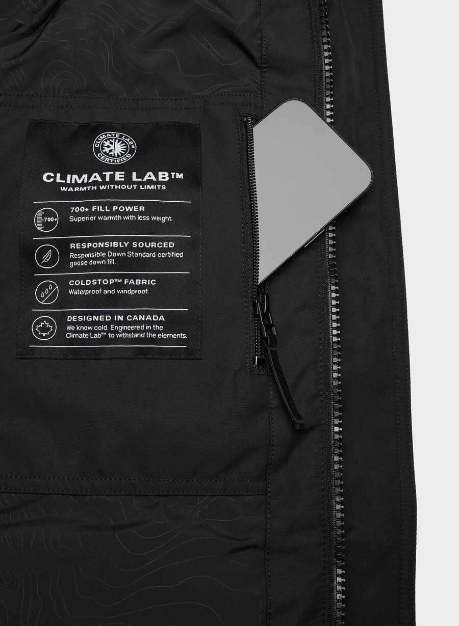 powder parka lång - coldstop svart