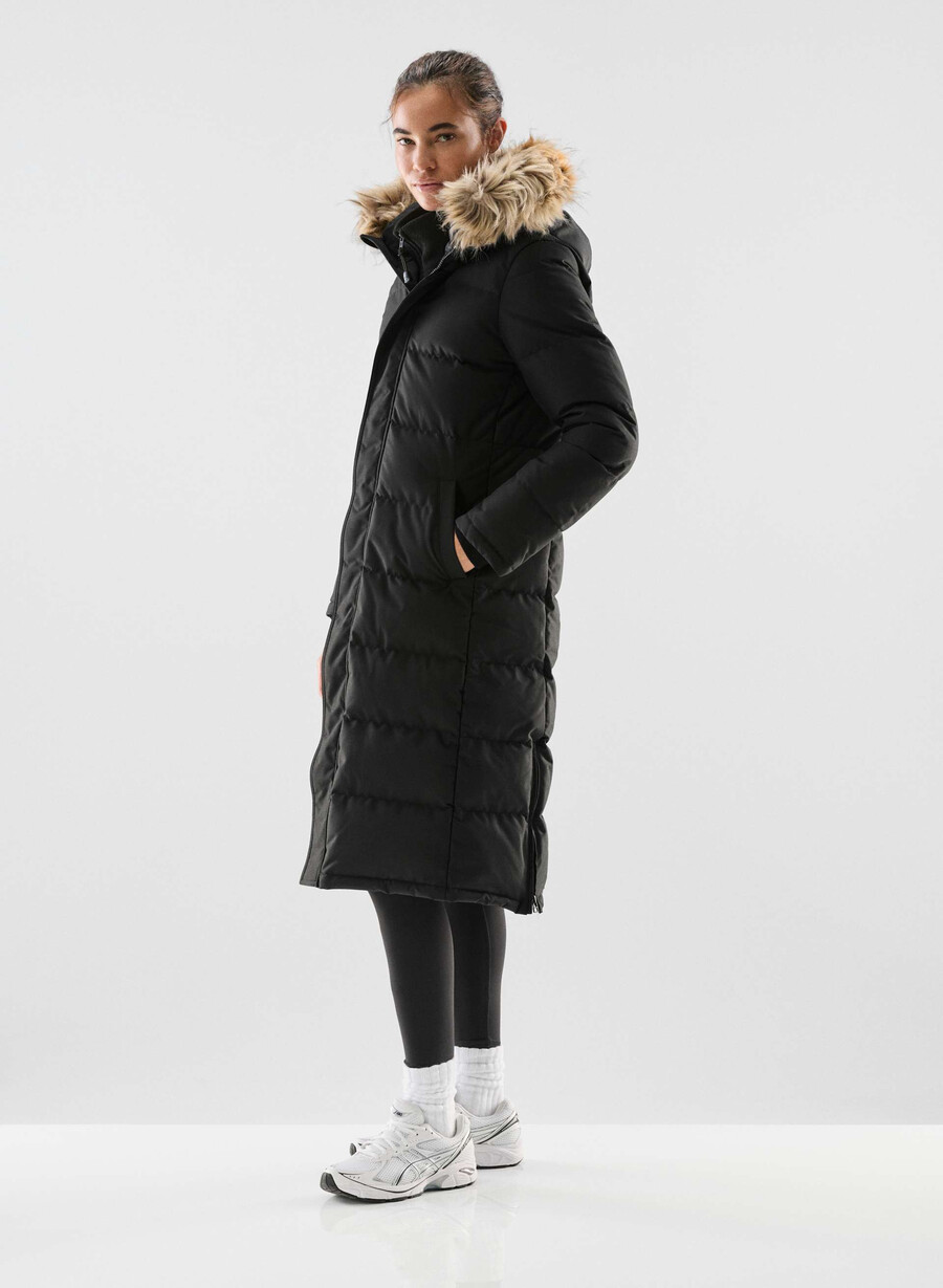 powder parka lång - coldstop svart