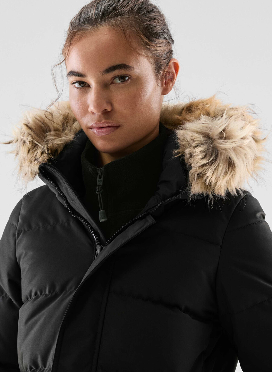 powder parka lång - coldstop svart