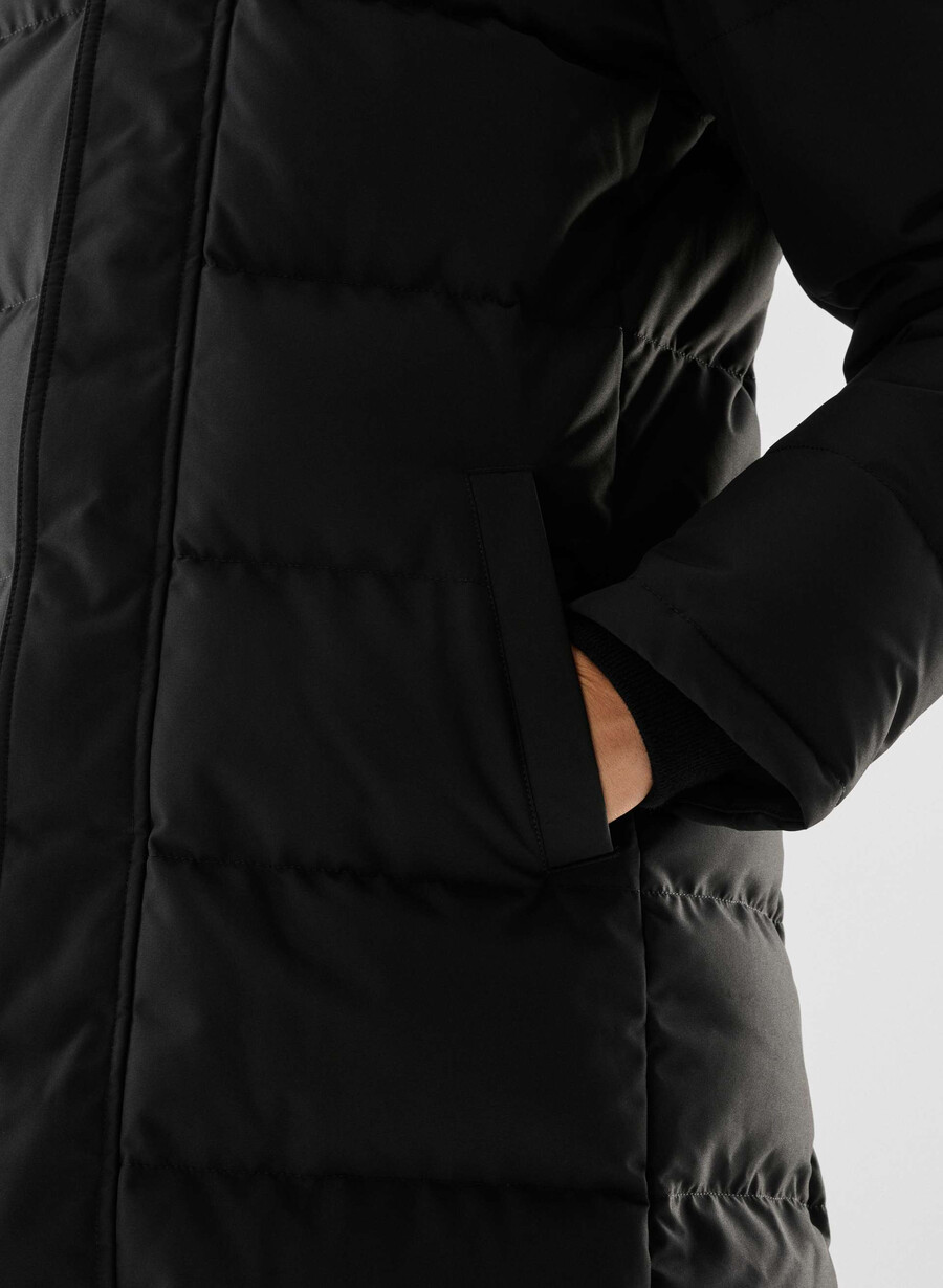 powder parka lång - coldstop svart