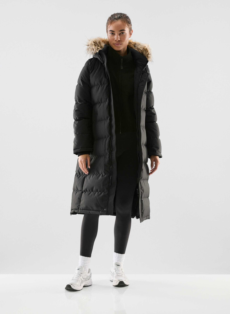 powder parka lång - coldstop svart