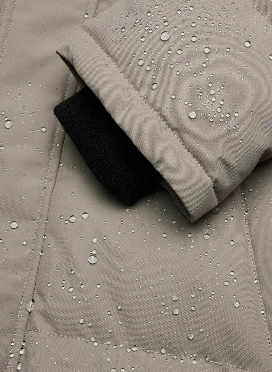 powder parka lång - coldstop modern taupe