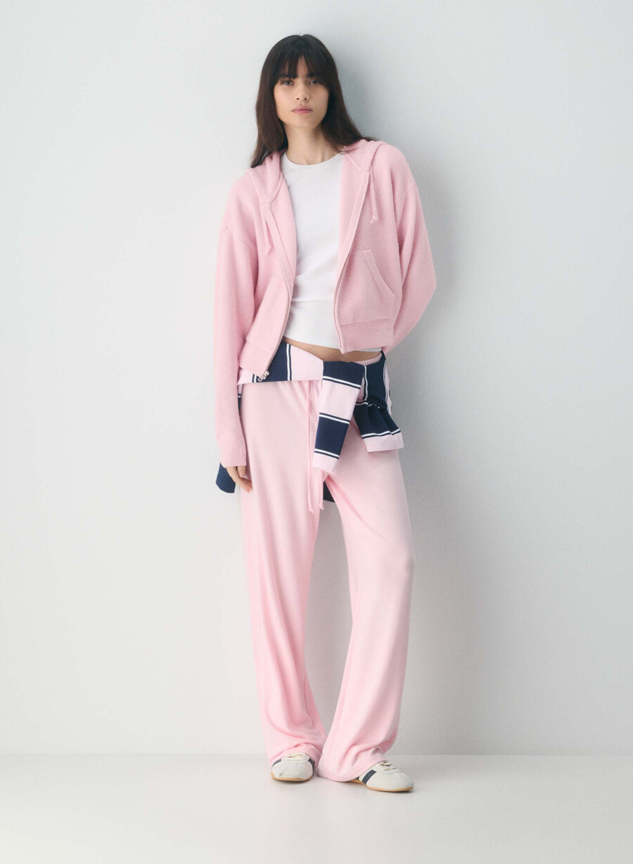 peyton zip hoodie cupid rosa
