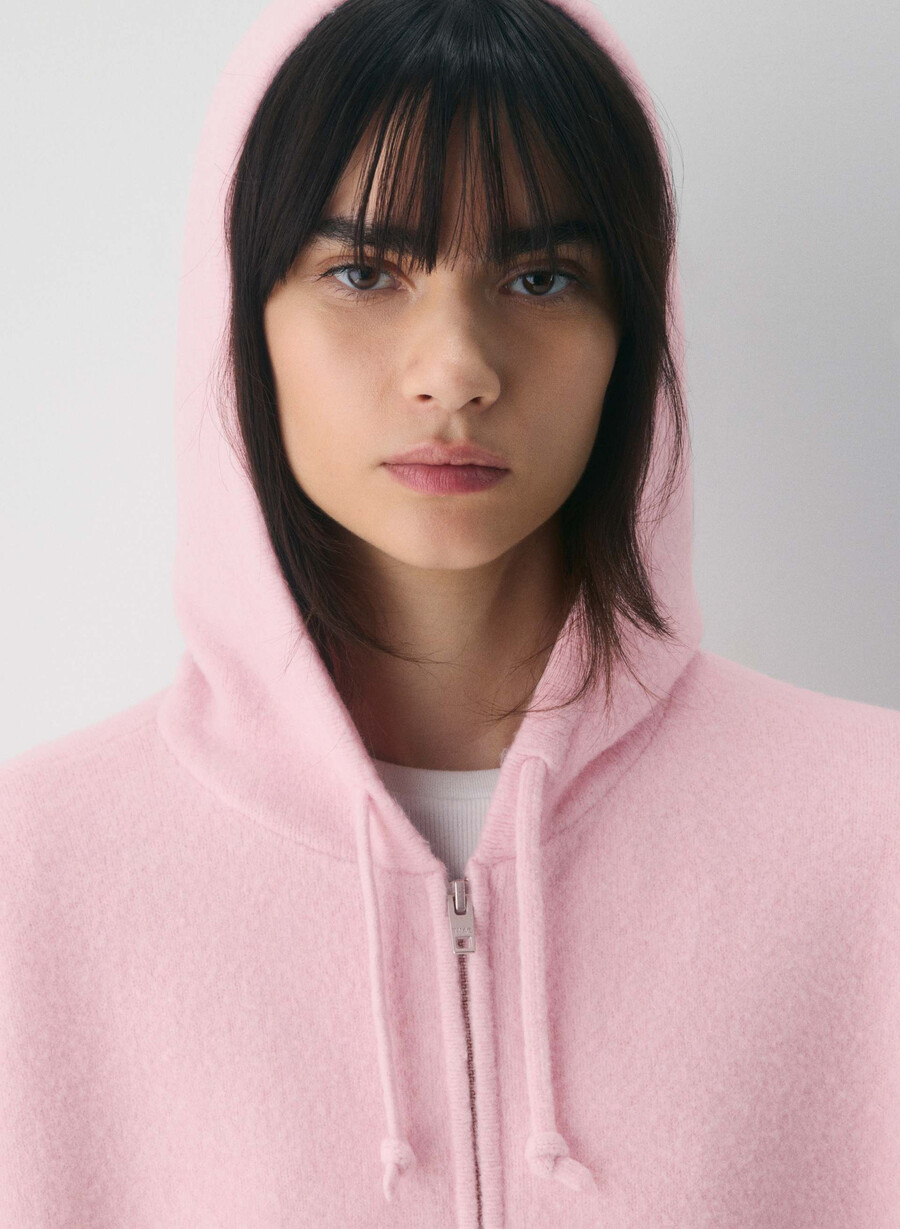 peyton zip hoodie cupid rosa