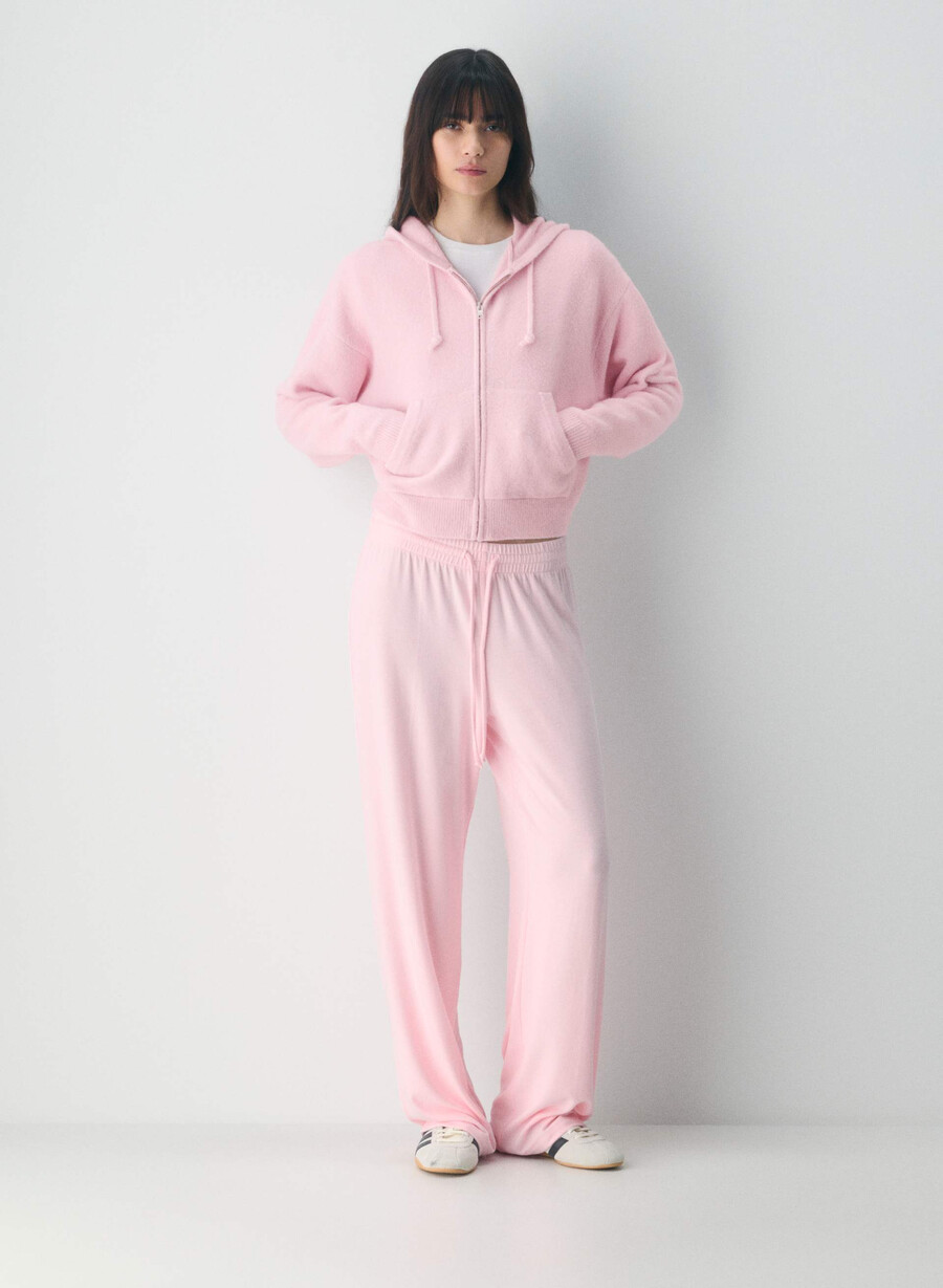 peyton zip hoodie cupid rosa