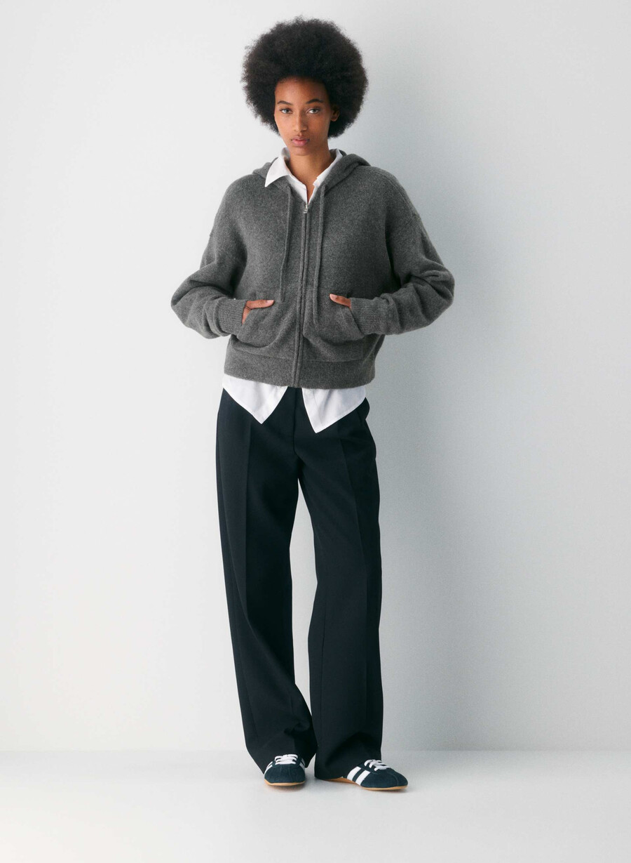peyton zip hoodie ljunggrön