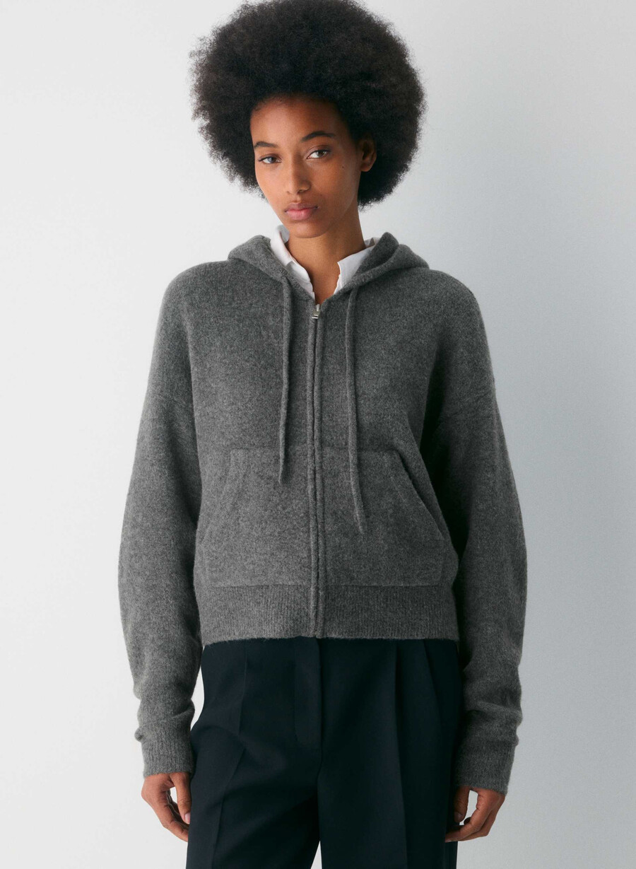 peyton zip hoodie ljunggrön