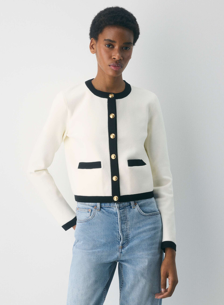 approach cardigan - wonder yarn ljus bjÖrksvart