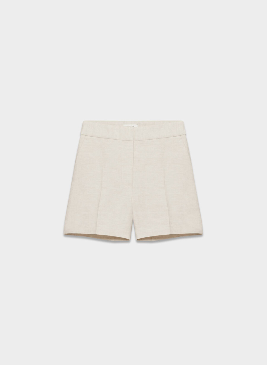 limitless short mid-thigh – cruiselinen natural ecru