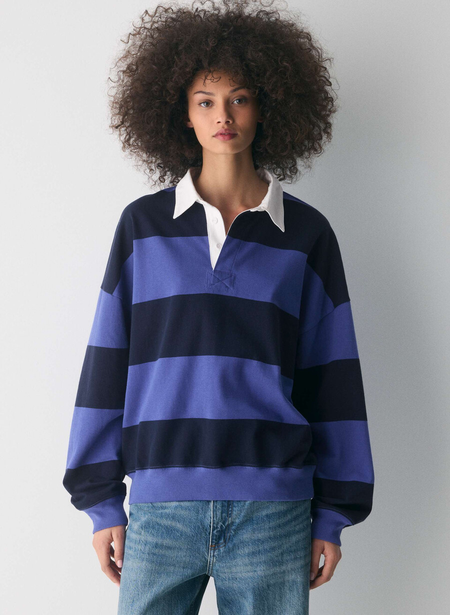 mighty cotton lomu polo långärmad mÅnsegel bl admiral