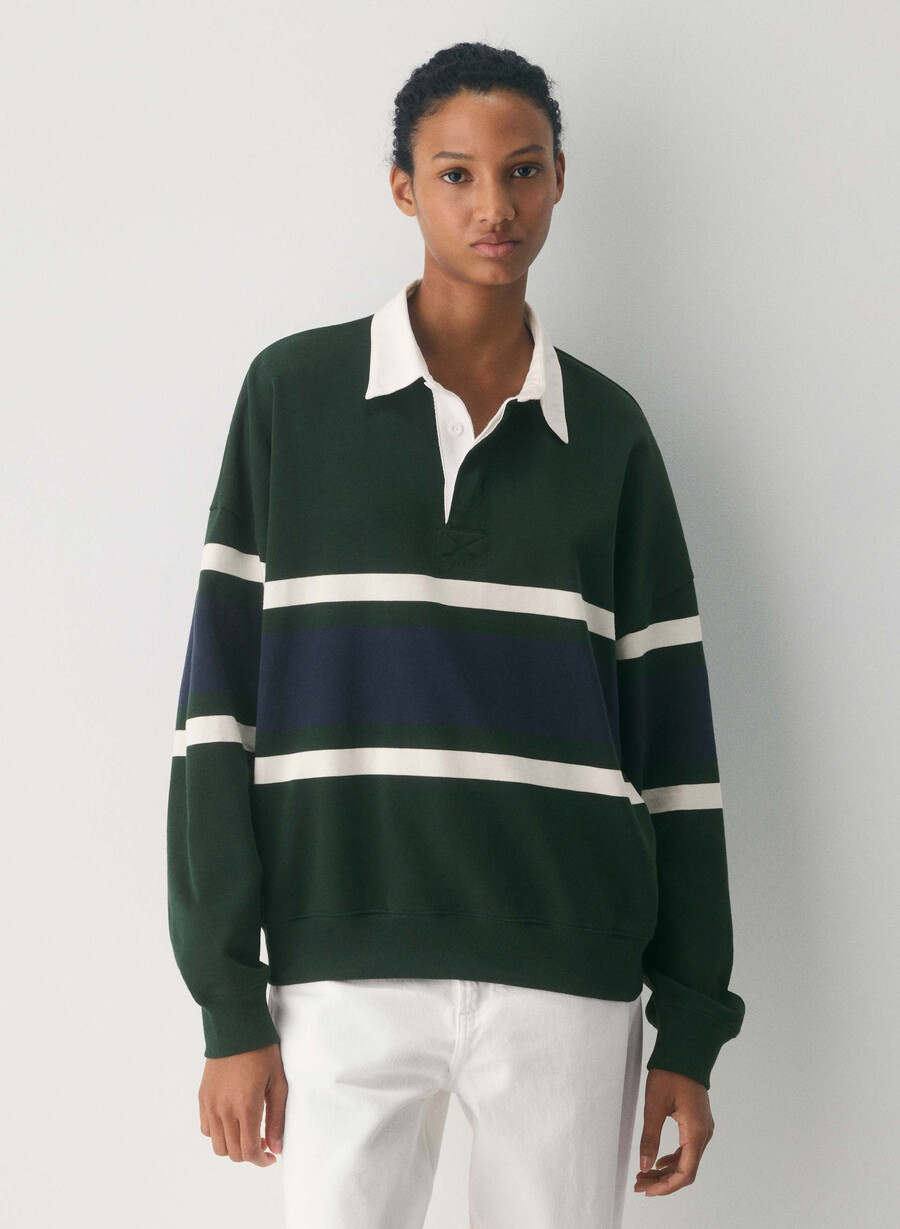 mighty cotton lomu polo långärmad figtrÄd grnadmiral