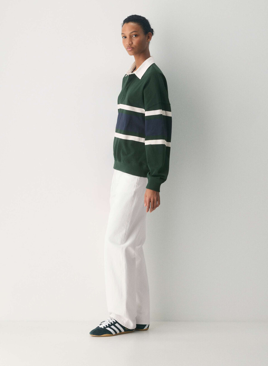 mighty cotton lomu polo långärmad figtrÄd grnadmiral