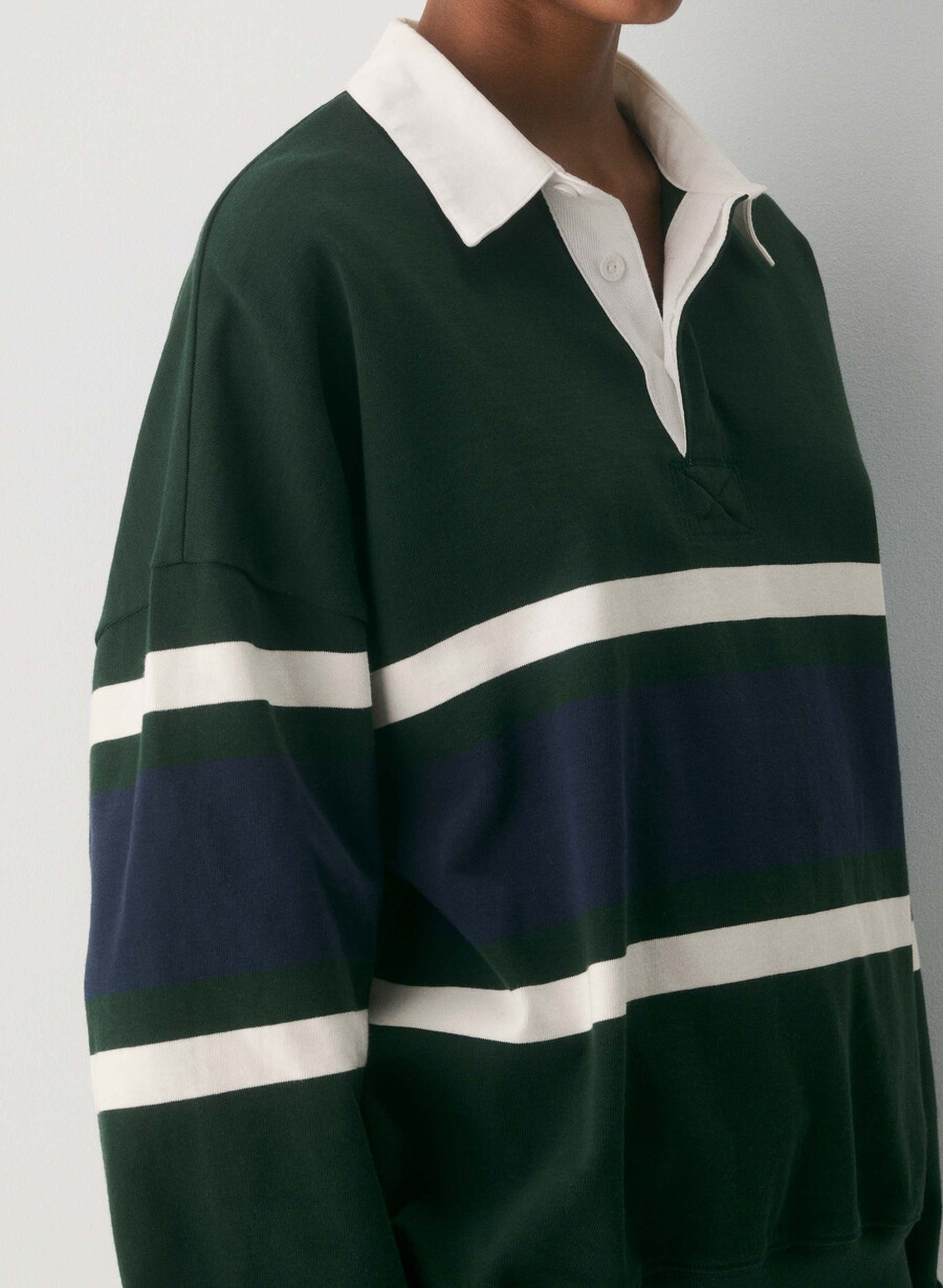 mighty cotton lomu polo långärmad figtrÄd grnadmiral