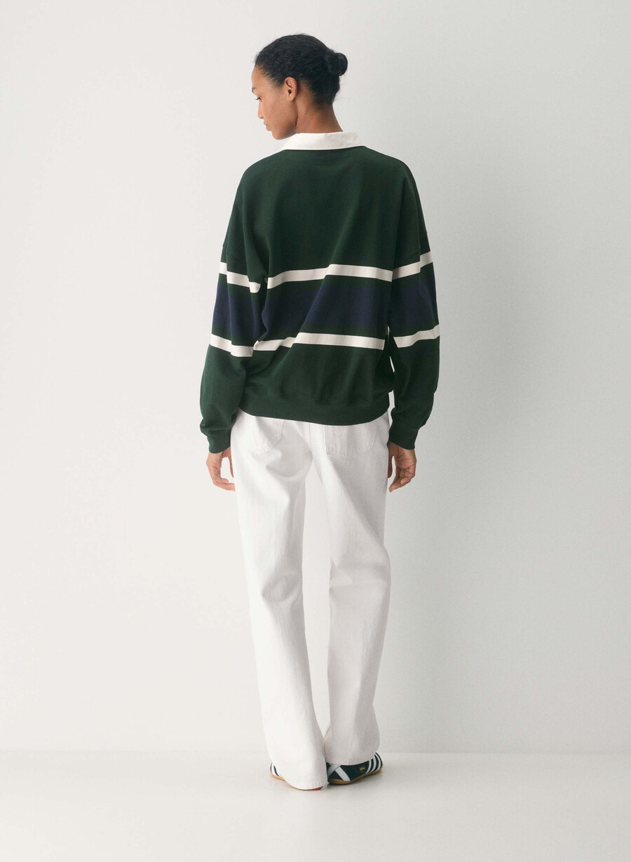 mighty cotton lomu polo långärmad figtrÄd grnadmiral