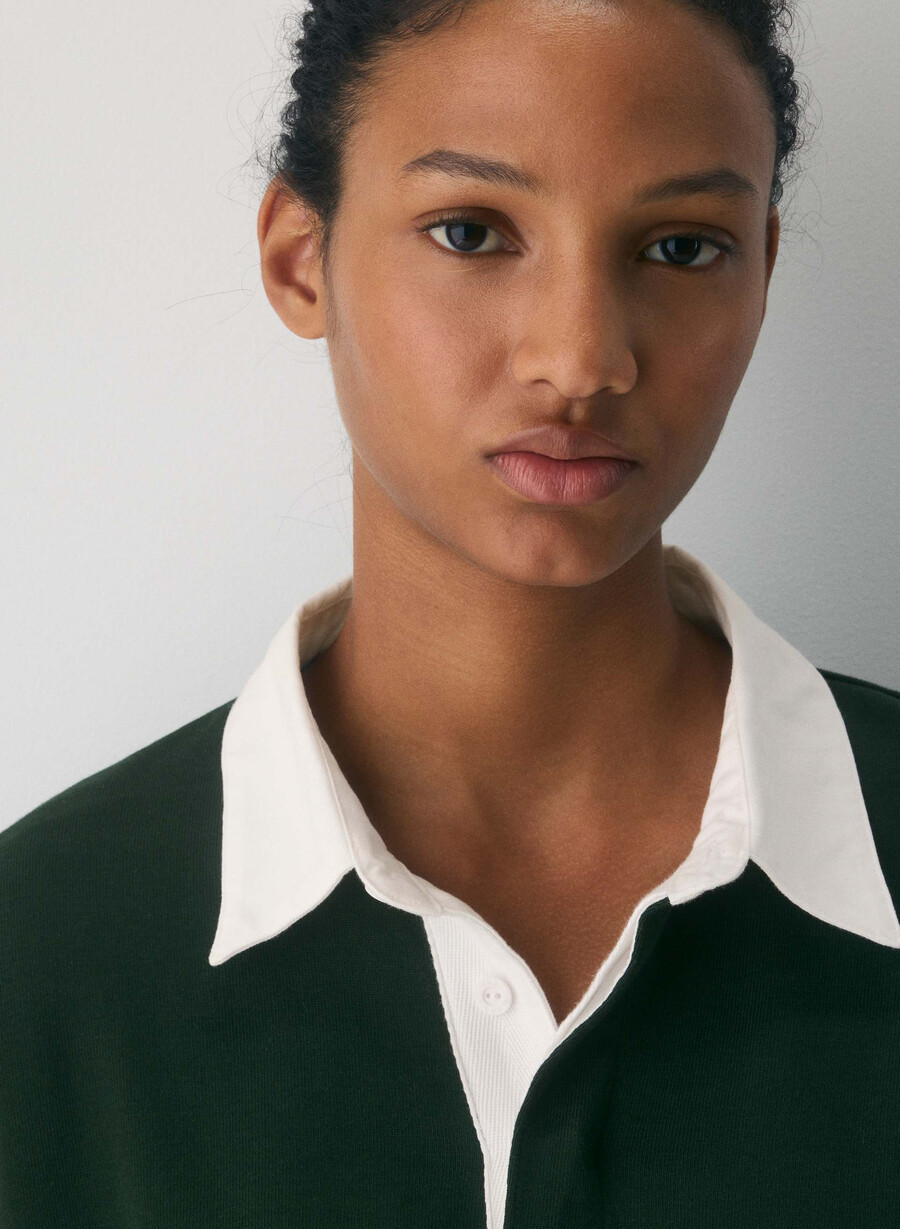 mighty cotton lomu polo långärmad figtrÄd grnadmiral