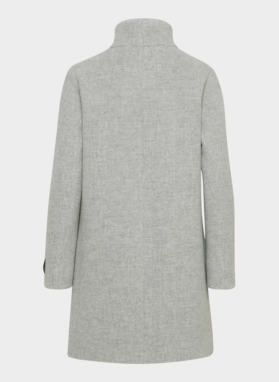 cocoon coat - mjuk ull kashmir ljusgrÅ ljusgrÅ