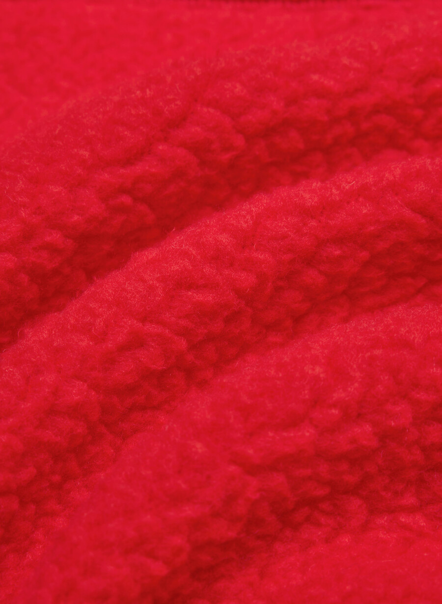 polartec thermal pro mockneck hi-hip zip-up blinkande rÖd