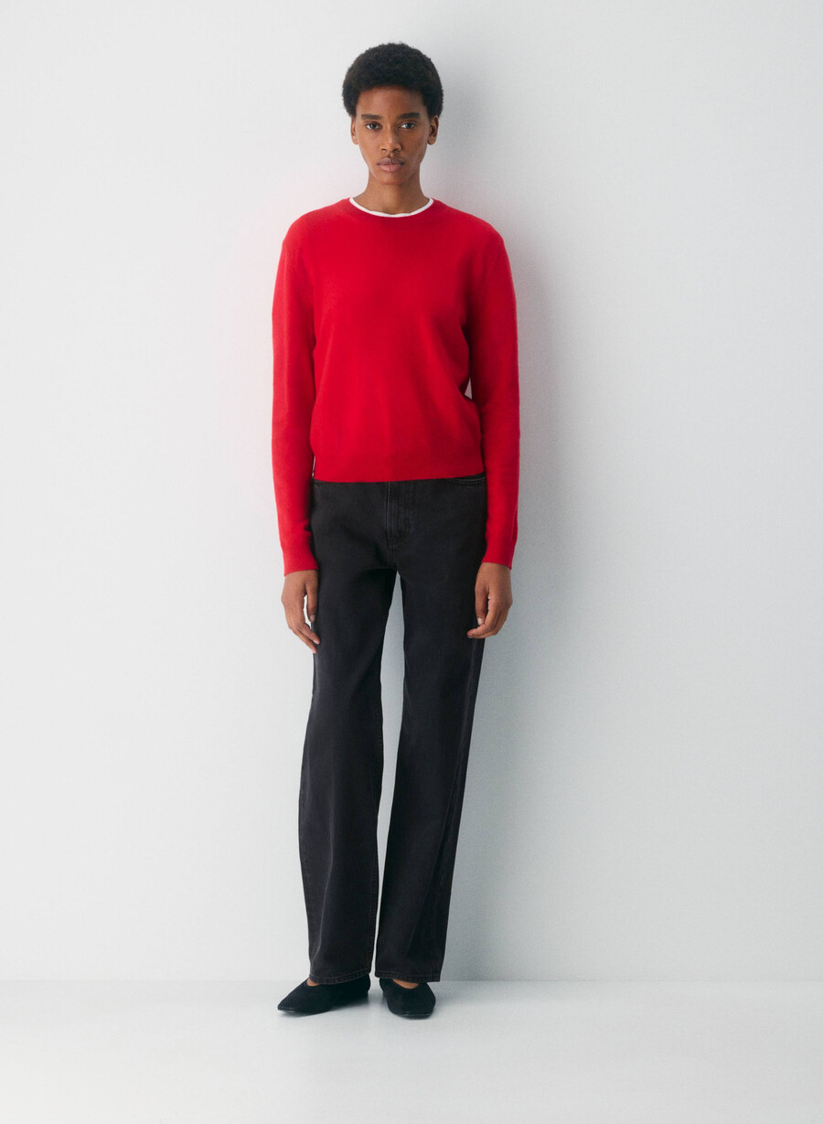 bare cashmere touchstone tröja blinkande rÖd