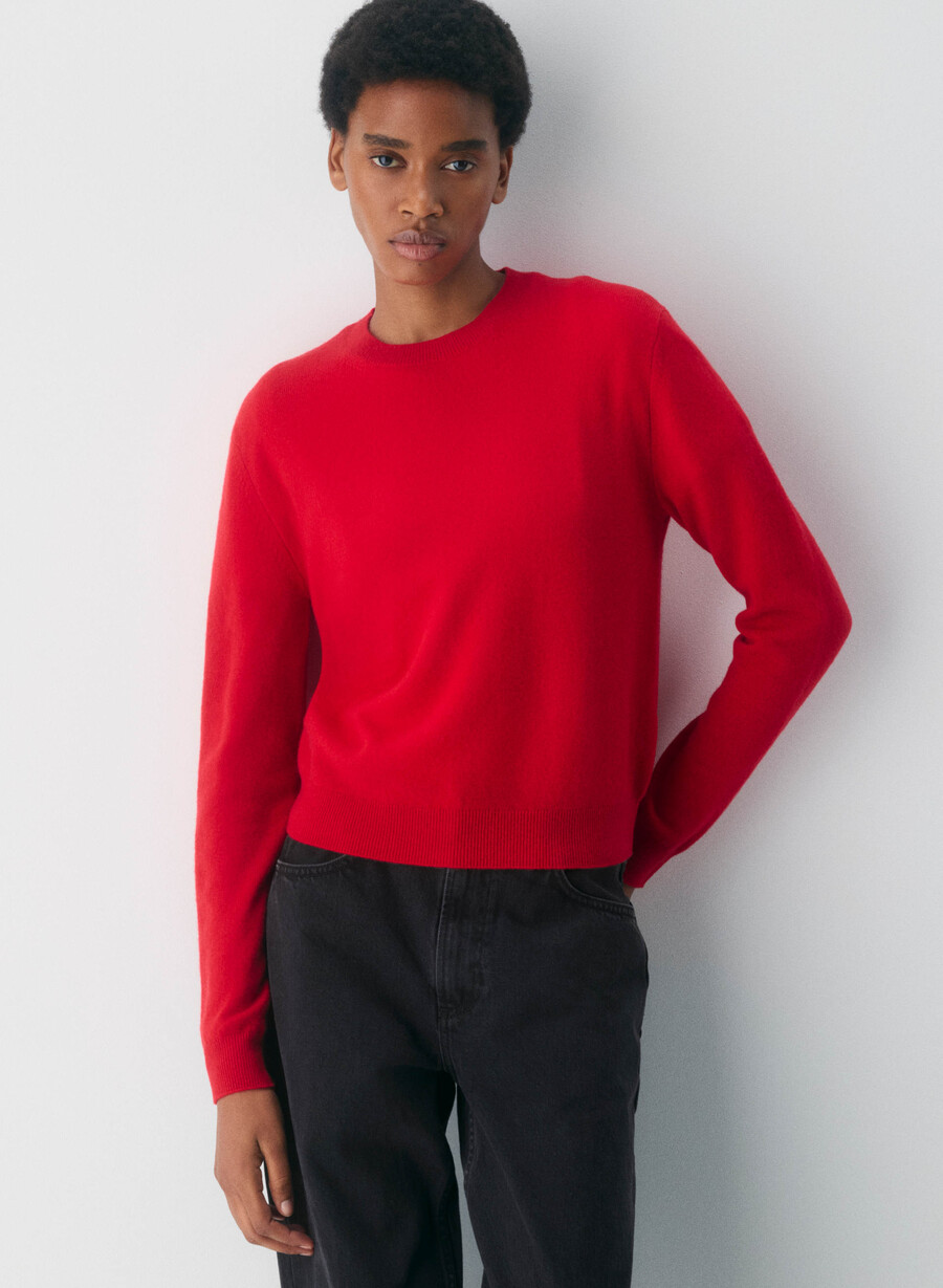 bare cashmere touchstone tröja blinkande rÖd