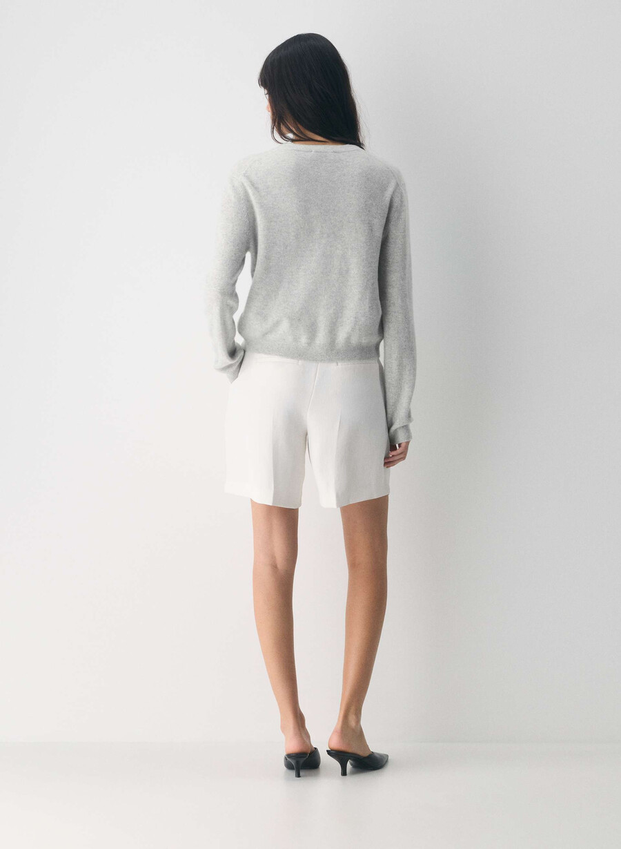 bare cashmere exemplar cardigan ljunggrå krom