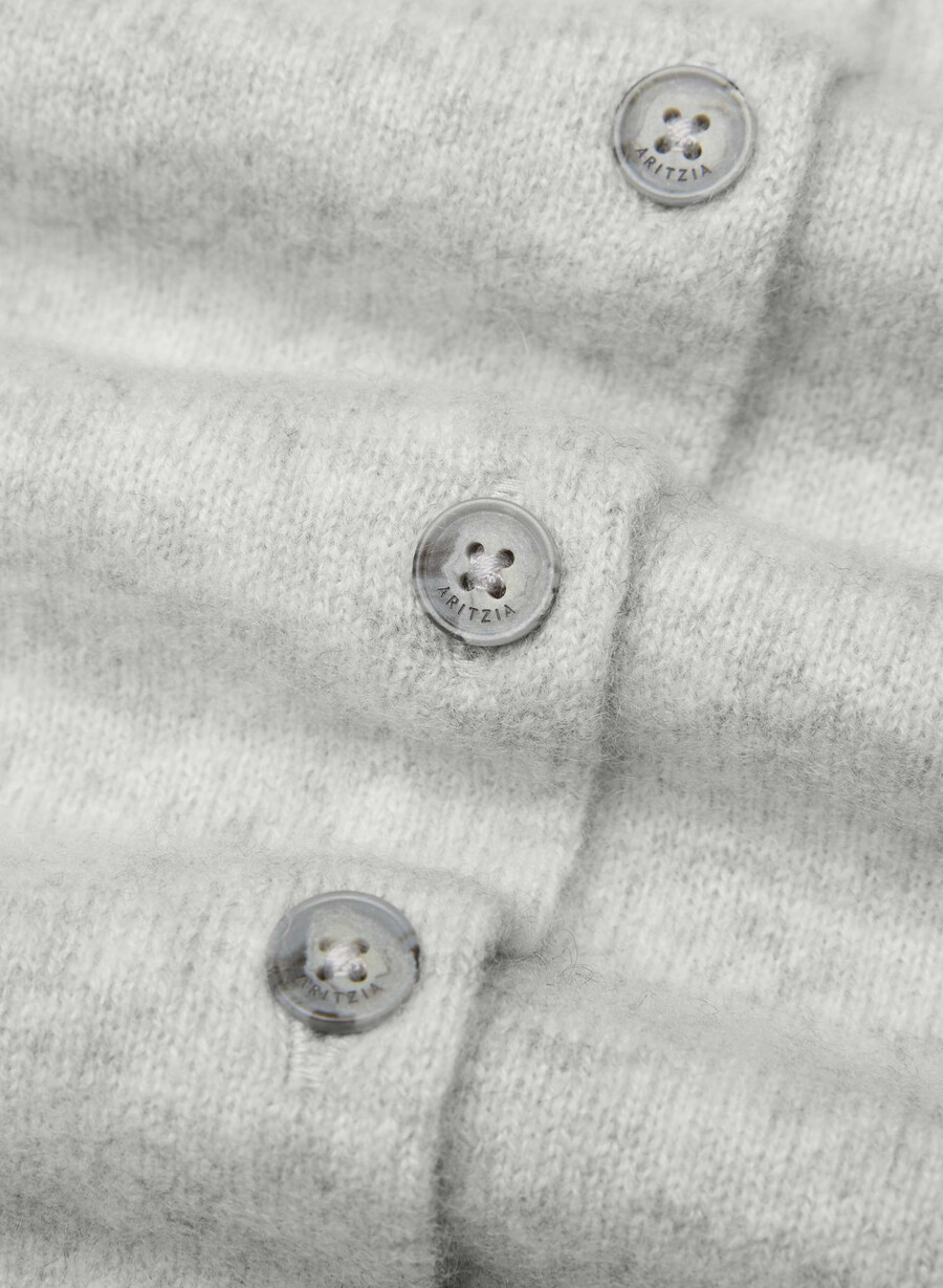 bare cashmere exemplar cardigan ljunggrå krom