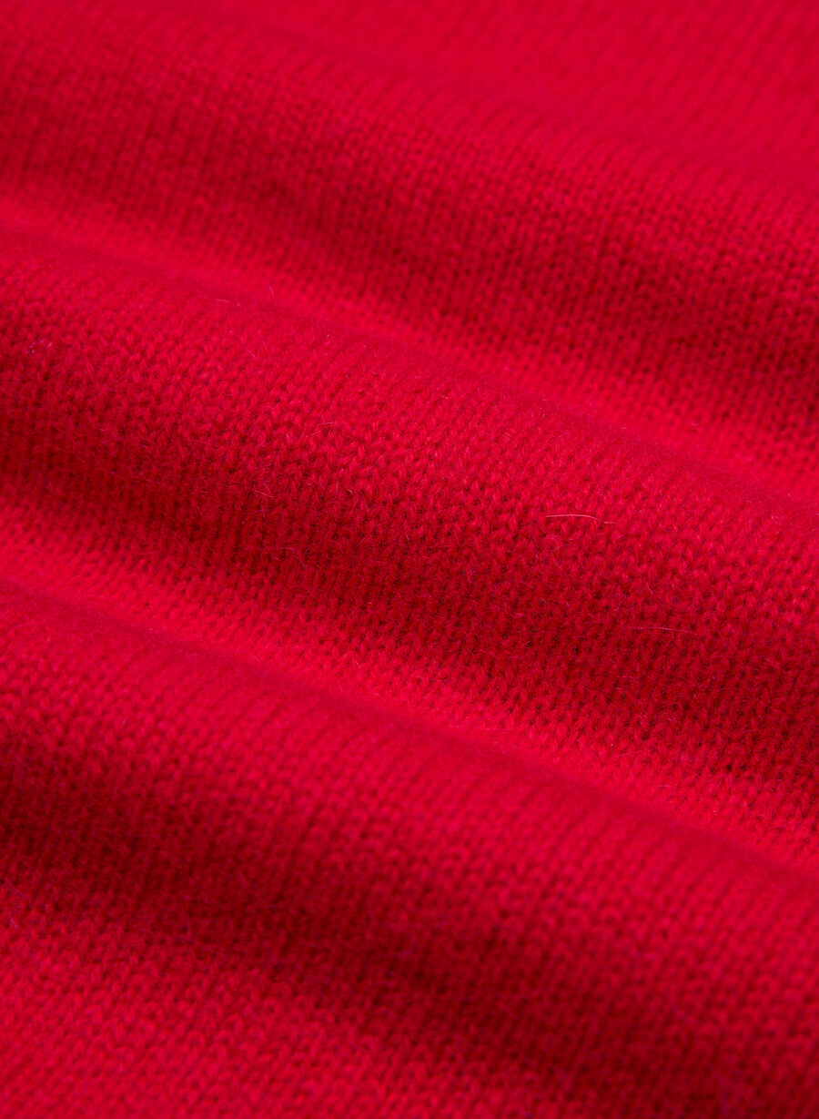 essential cashmere relic tröja blinkande rÖd