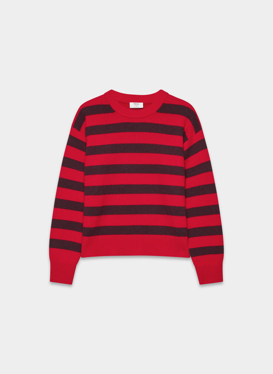 essential cashmere relic tröja blinkande rÖdkardamon