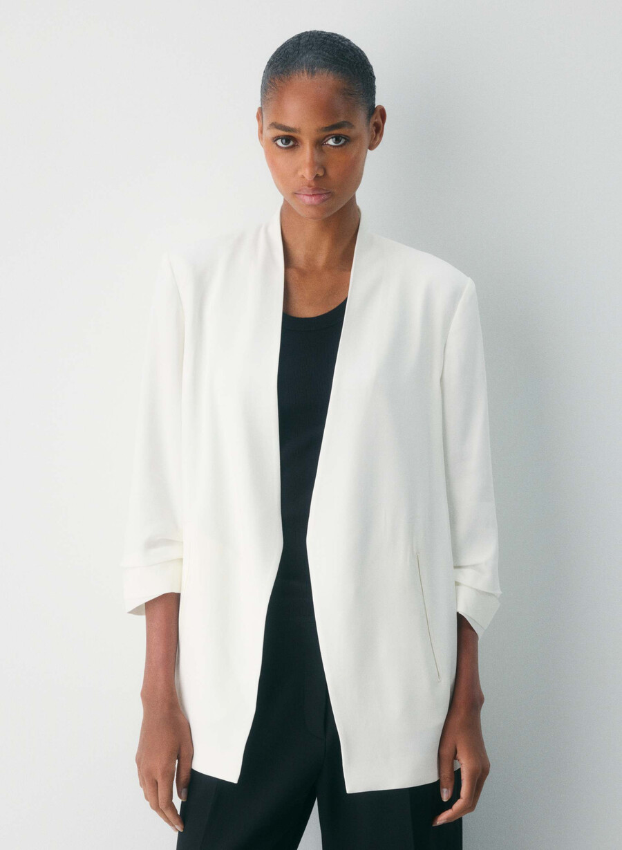 power kavaj - mirror crepe espace