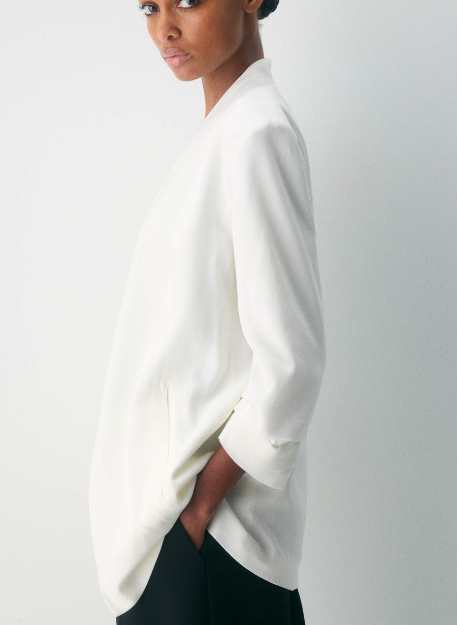power kavaj - mirror crepe espace