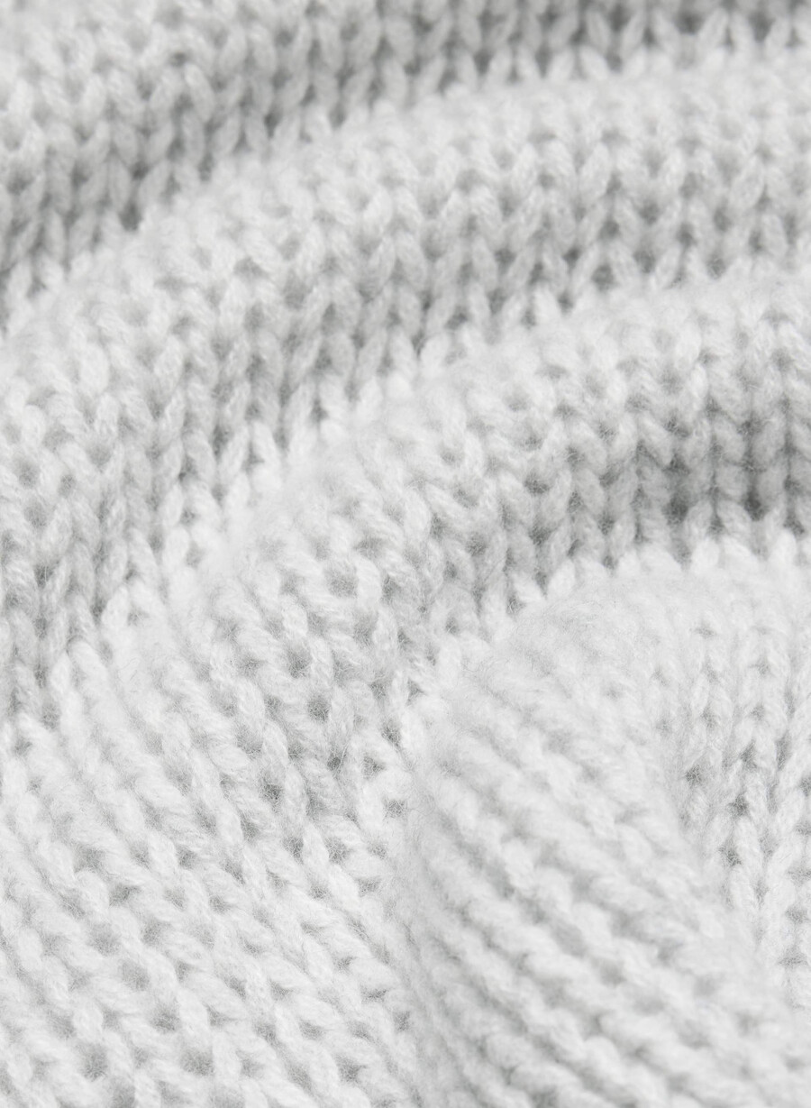 mesh cashmere oversized crew-tröja ljungkrom