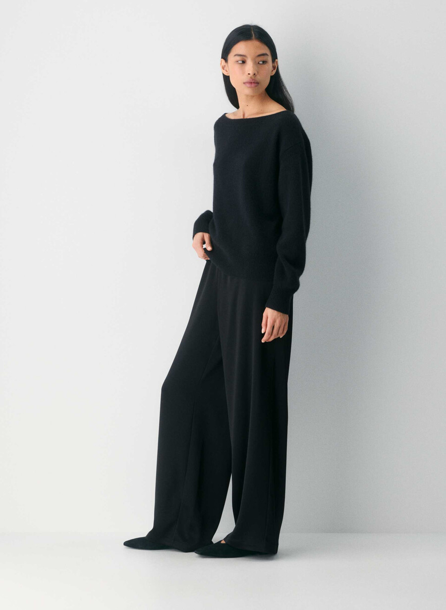 essential cashmere nuance tröja svart