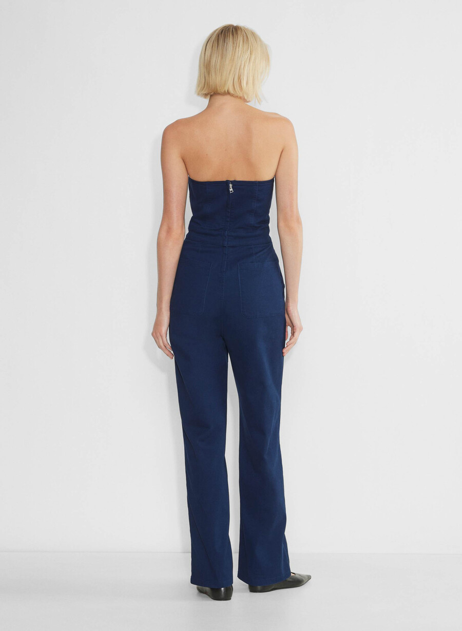 denim forum 90-talets zoe denim jumpsuit under pressring