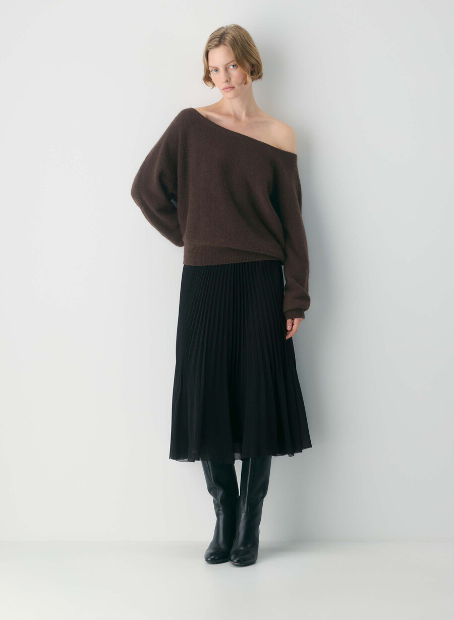 softspoke rhoda-tröja mokkabrun