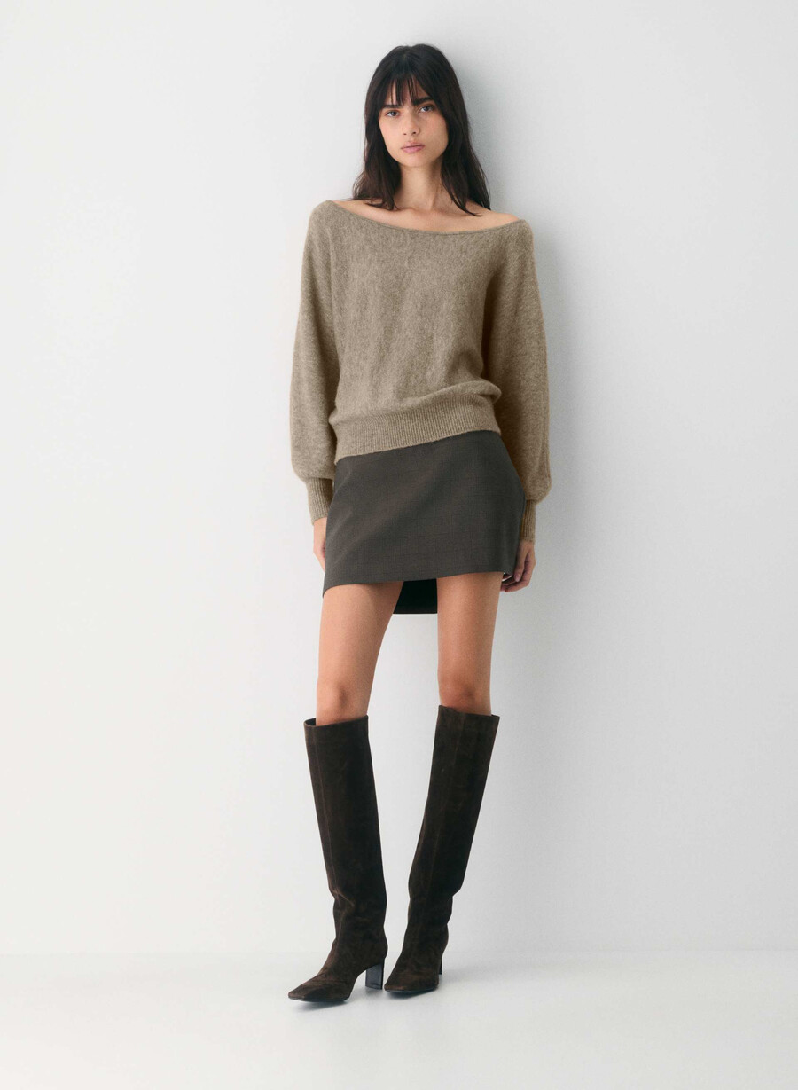 softspoke rhoda-tröja heather nomad taupe