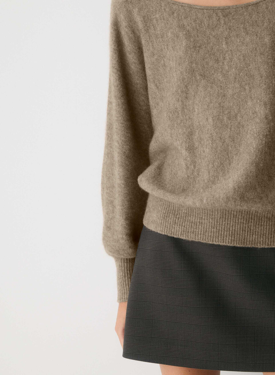 softspoke rhoda-tröja heather nomad taupe