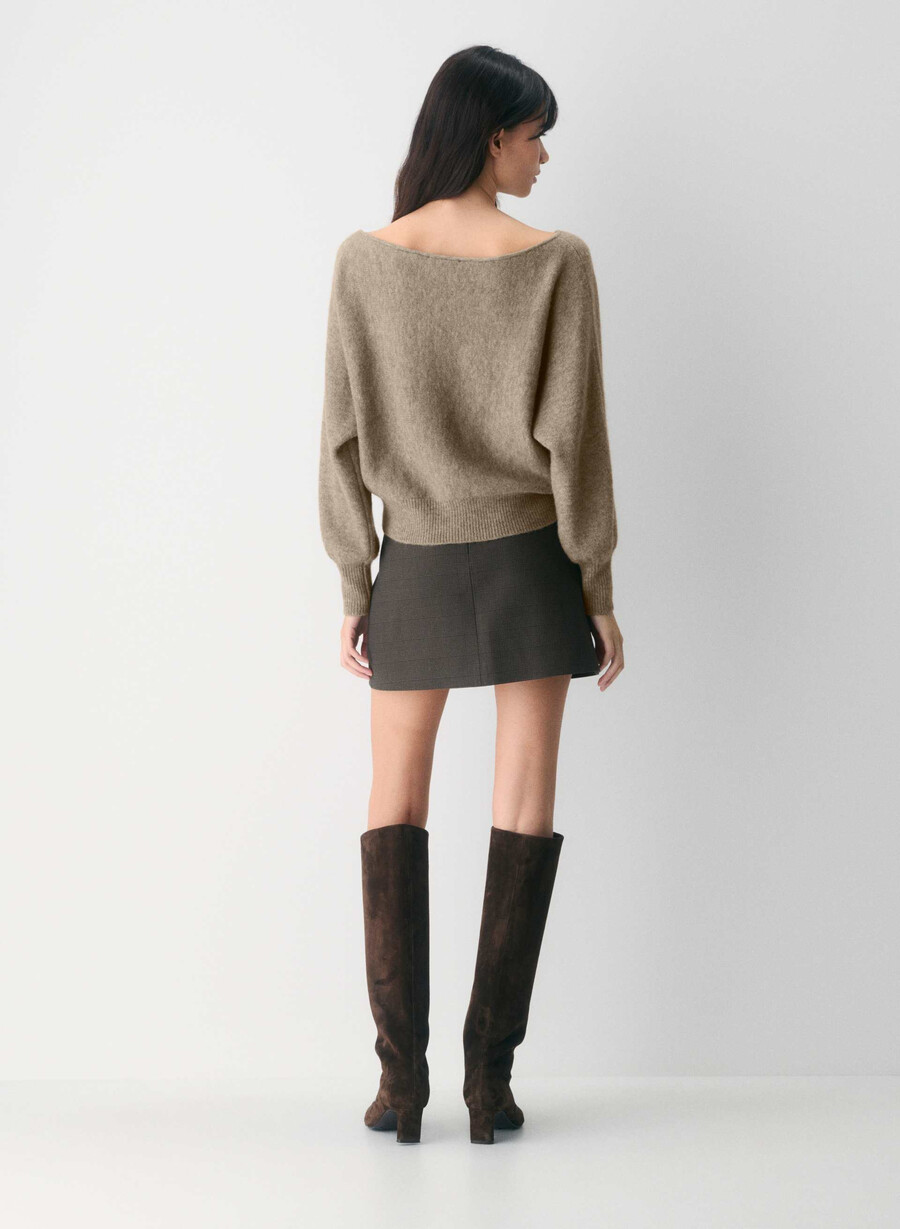 softspoke rhoda-tröja heather nomad taupe