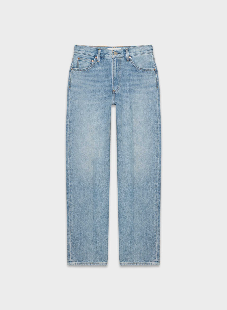 denim forum 90-talets marlo högmidjade baggy jeans 7 år blåa taboo