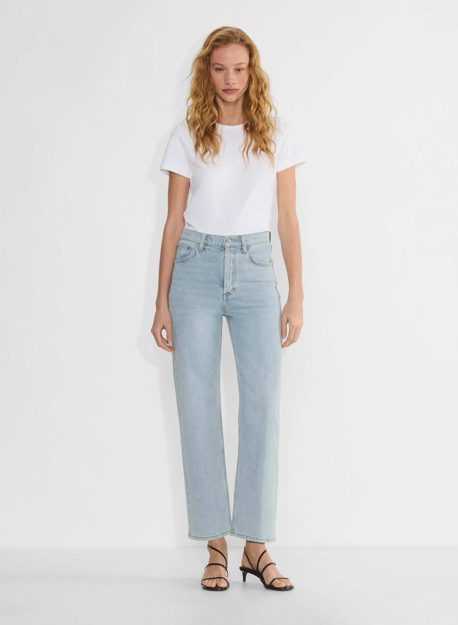 denim forum arlo höghöjds raka jeans 15 År brl thr bleu
