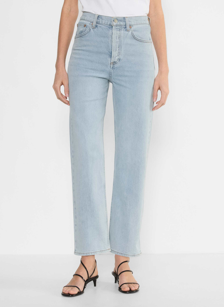 denim forum arlo höghöjds raka jeans 15 År brl thr bleu