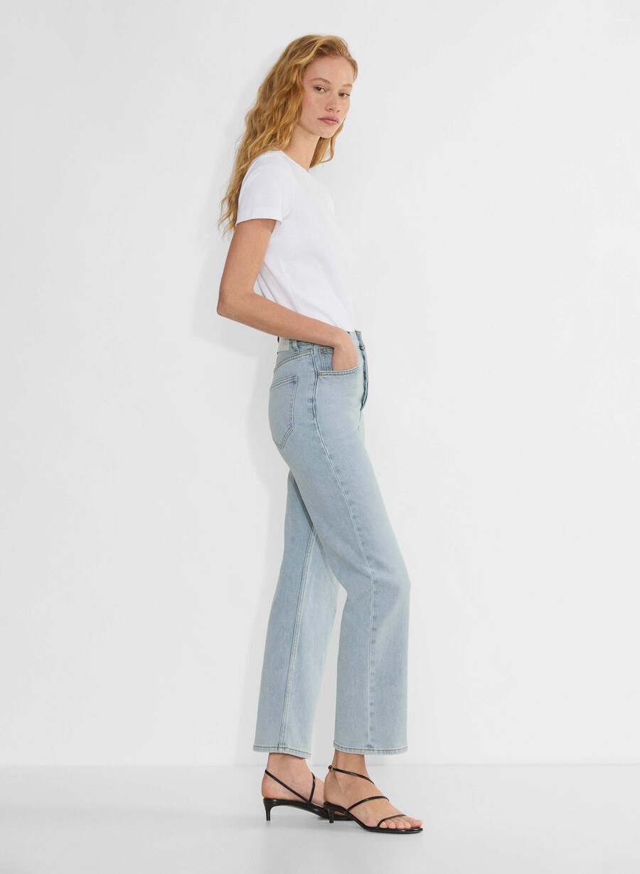 denim forum arlo höghöjds raka jeans 15 År brl thr bleu