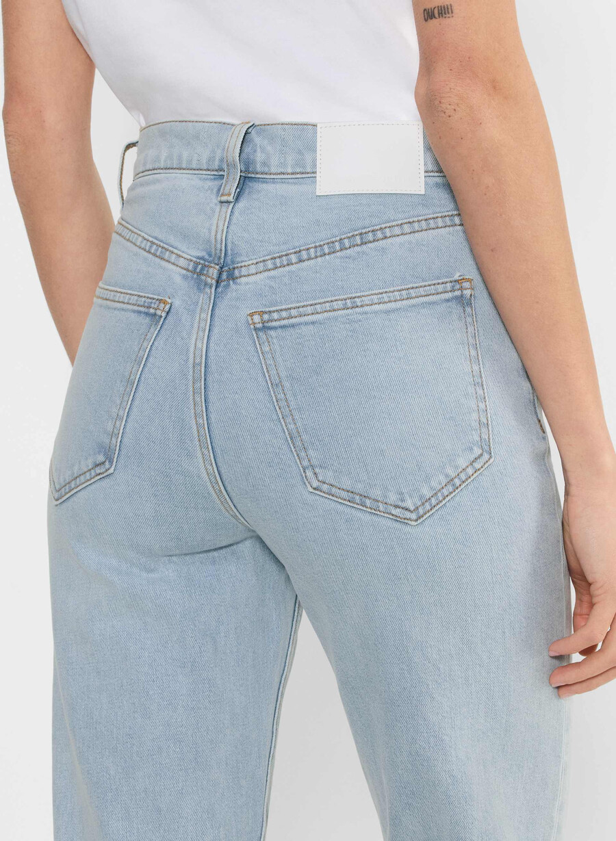 denim forum arlo höghöjds raka jeans 15 År brl thr bleu
