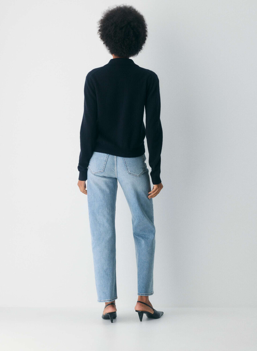 denim forum arlo högmidja raka jeans 7 år blåa taboo